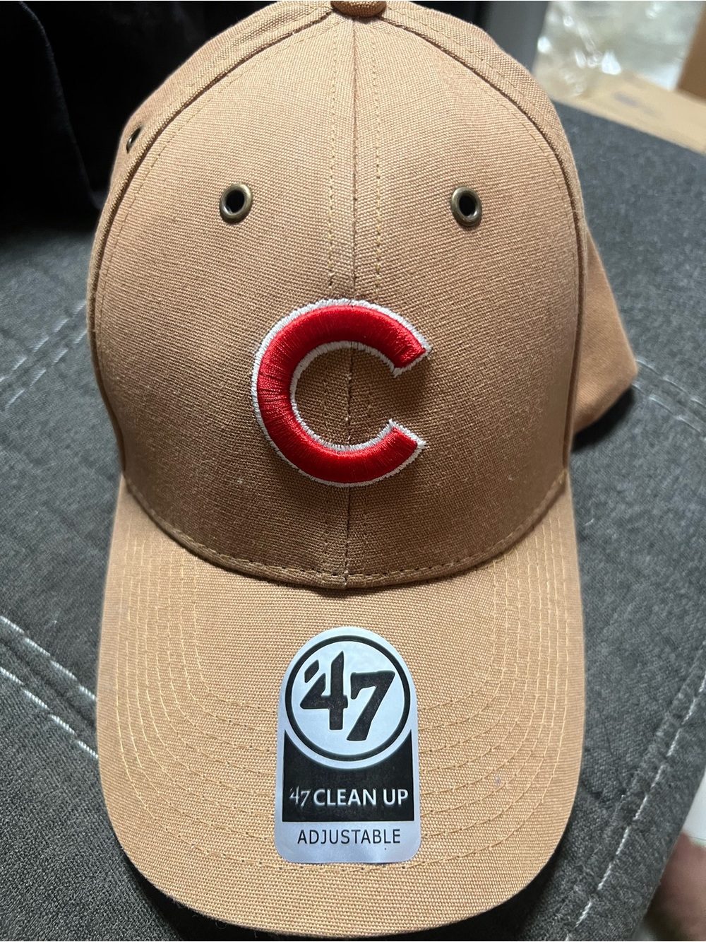 '47 Brand , Chicago cubs carhart clean up hat brown duck cloth